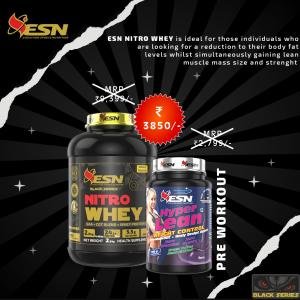ESN Nitro Whey Protein Powder 2kg – Lean Muscle Gain & Fat Loss Supplement